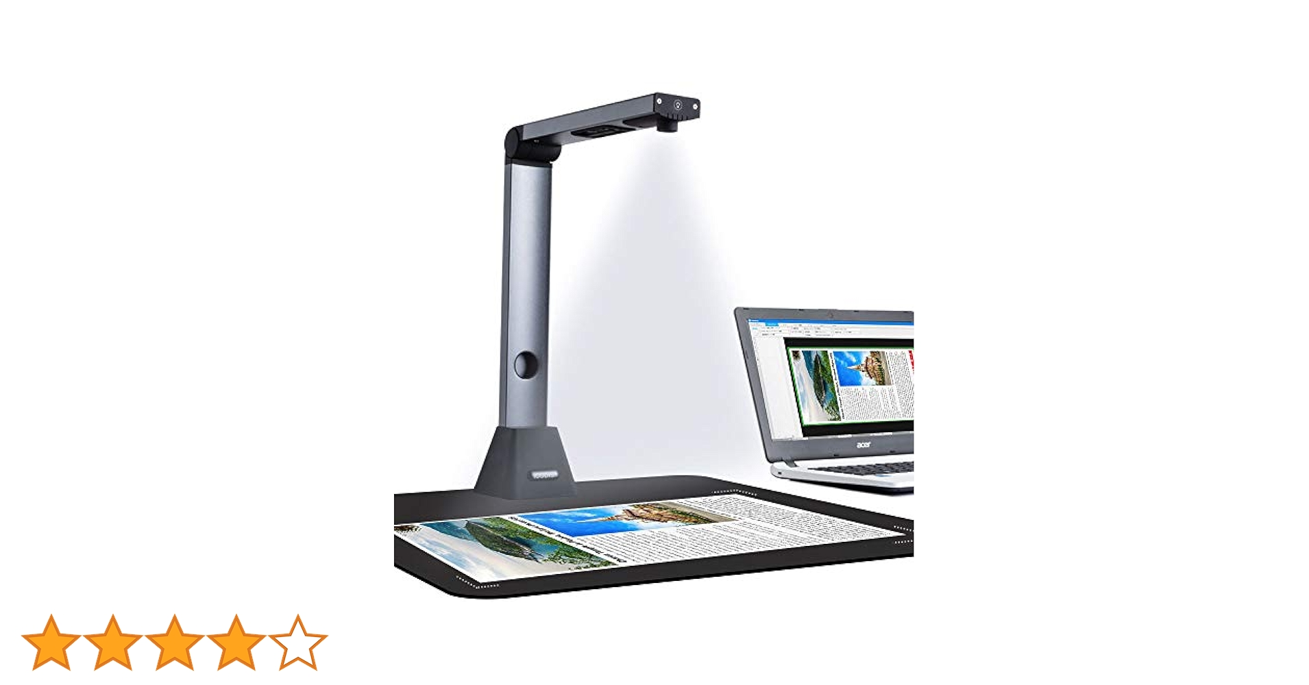 スキャナー ドキュメントスキャナー 非破壊 書画カメラ:800万画素 最大A3 Amazon | iCODIS スキャナー ドキュメントスキャナー 800万画素